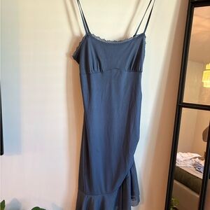 Wild Fable Asymmetrical Blue Dress